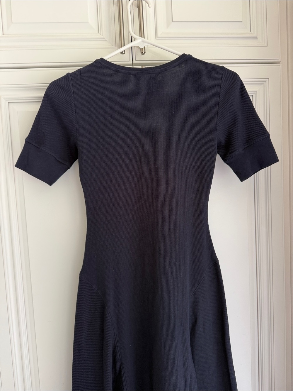 Lauren Ralph Lauren Navy Short-Sleeve Henley Midi Dress - Picture 7 of 9